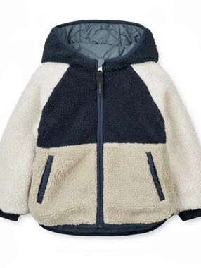 Liewood Jackson Reversible Jacket in blue & off-white
